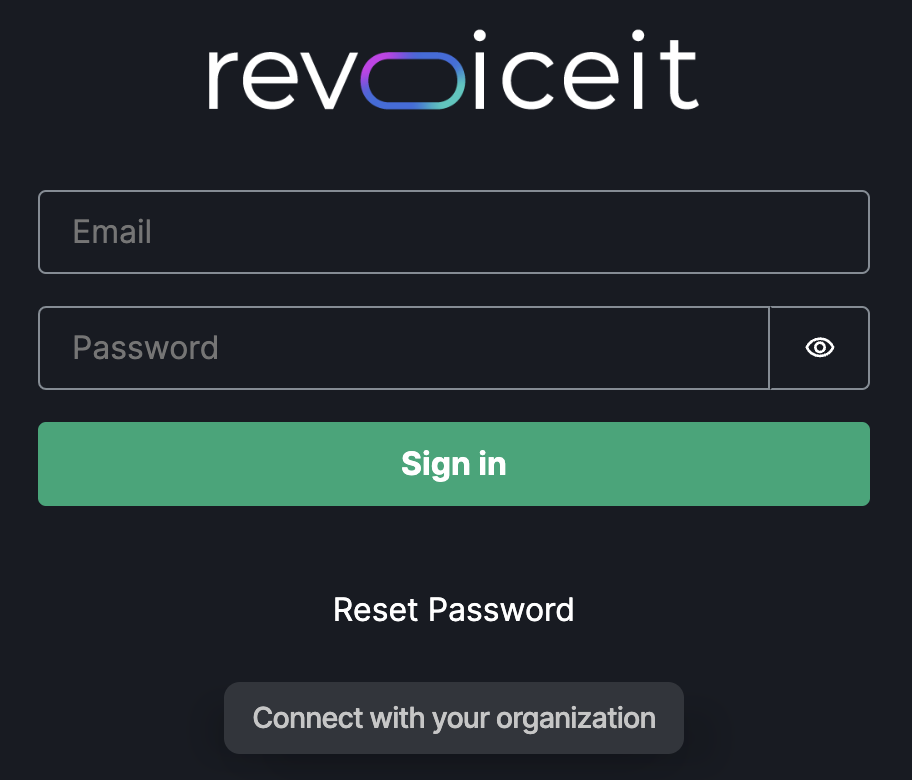 Sign-in page